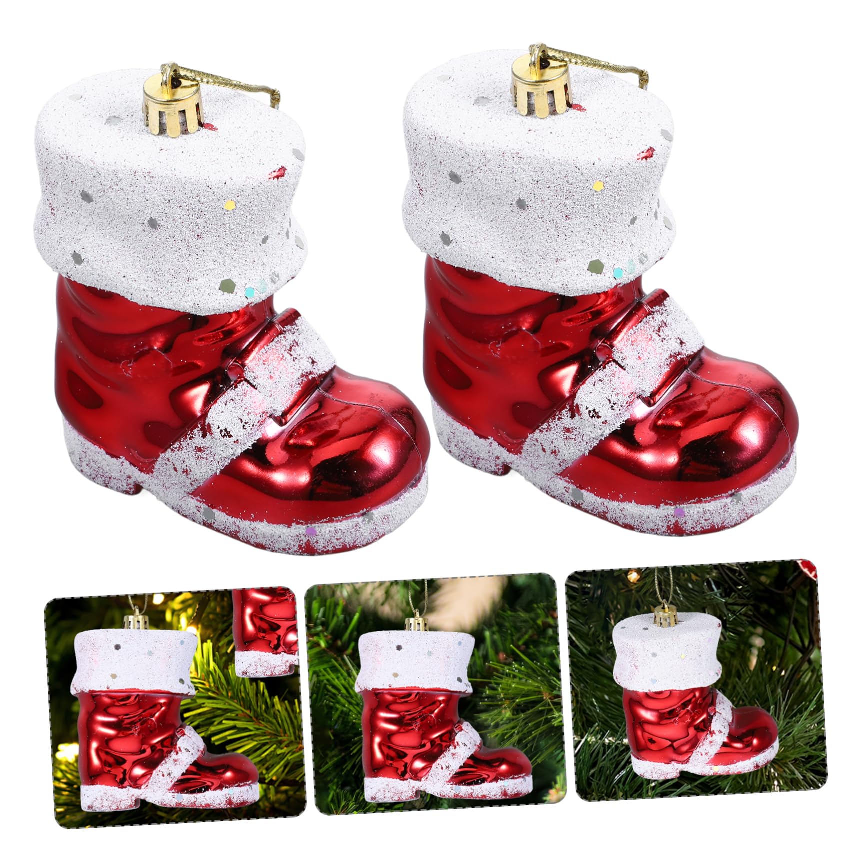 15 STK Christbaumschmuck Christbaumkugeln Zum Aufhängen Weihnachtsstrumpf Zum Aufhängen Hängende Weihnachtsverzierung Weihnachtsbaum Strumpf Anhänger Weihnachtsbaumschmuck Plastik PRETYZOOM