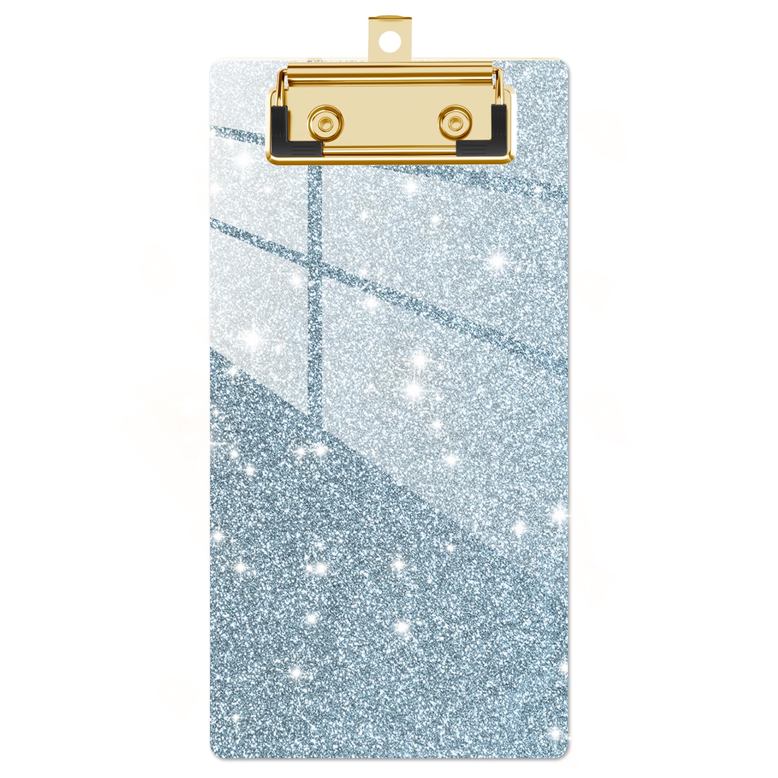 Portapapeles De Acrílico Con Purpurina Tamaño A4 (8,5 X 11 Pulgadas) - Tablero Con Clip, Ideal Para Oficina, Escuela O Como Regalo Bonito