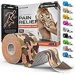 Kinesiology Tape-Incredible Support for Athletic Sports and Recovery+Free Taping Guide-Uncut 2 inch 16.4 feet Roll (Forest Camo + Free Taping Guide, Pack of 1)