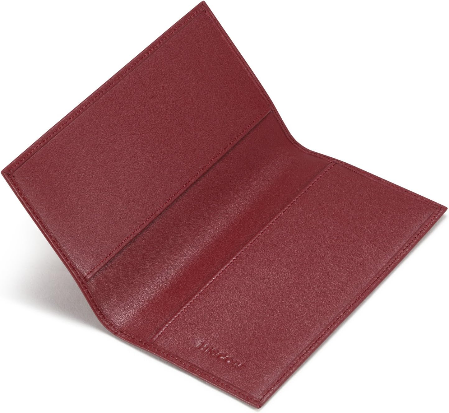 HISCOW Minimalist Checkbook Cover - Full Grain Leather - Image 4