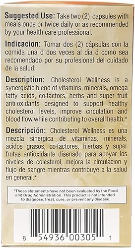 Miniatura 3 de Bio Nutrition Colesterol Wellness 60 VGC 2 Pack