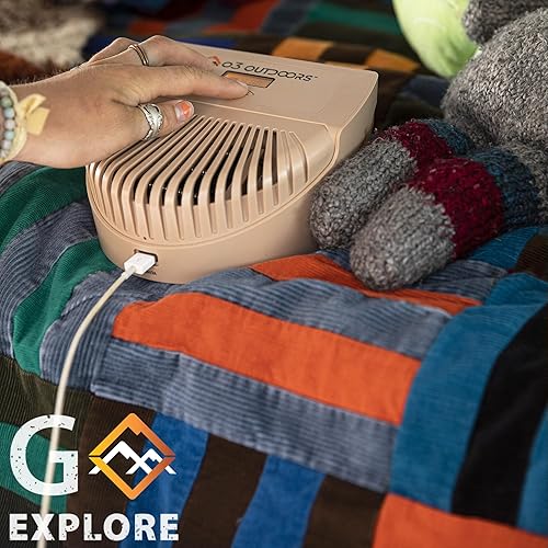 Miniatura 2 de Overlander 750 Purificador de aire y eliminador de olores, recargable, diseño compacto, ajustes de tiempo variables, recargable por USB, para