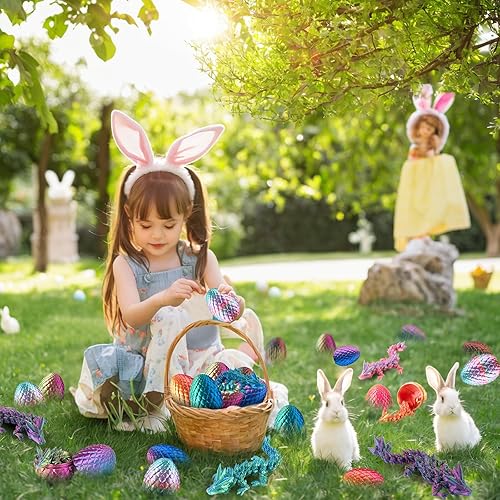 Miniatura 6 de Dragón impreso en 3D con huevo, pequeños huevos de dragón de cristal articulados para cestas de Pascua, decoración del hogar y la oficina, juguetes