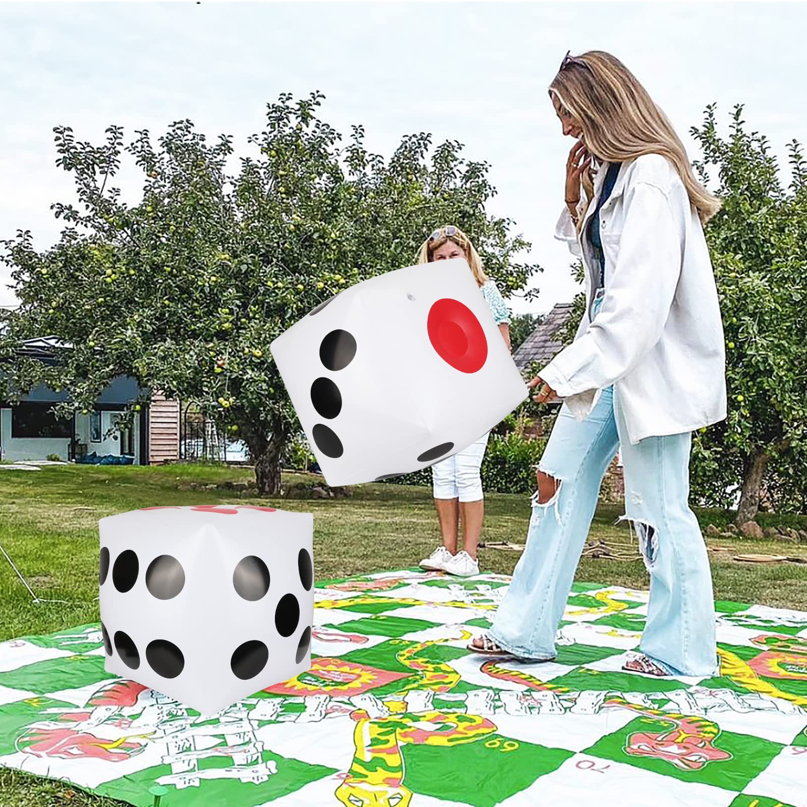Dadi giganti in PU di alta qualà, a 6 lati, adatti per giochi da tavolo e decorazioni per la casa, regali ideali per compleanni, natale, 1 pz