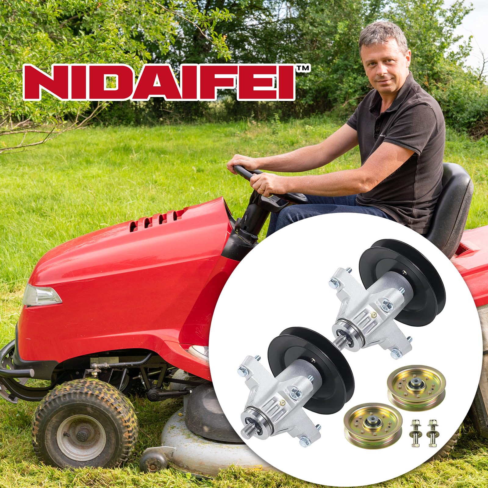 918-04197B Spindle Assembly With 756-04129 Pulley Replaces 918-04197