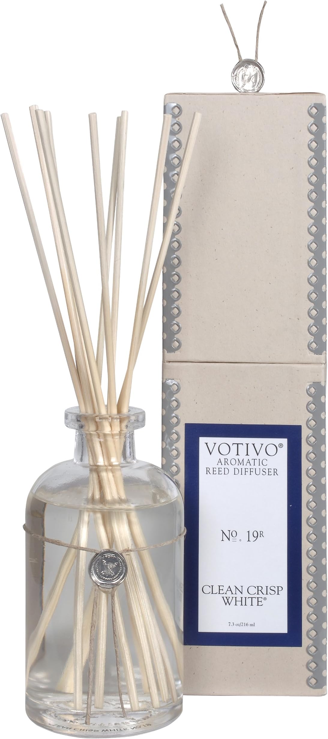 Votivo Aromatic Reed Diffuser - Clean Crisp White 7.3oz.