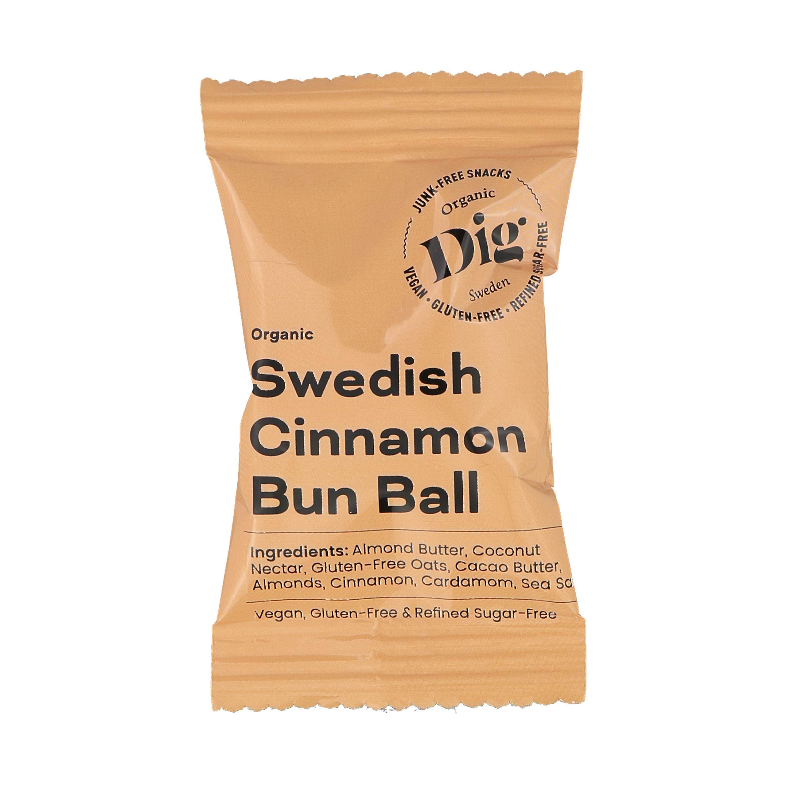 Dig Schwedische Zimtschnecken-Kugel – Vegan, Glutenfrei, 12 x 30g