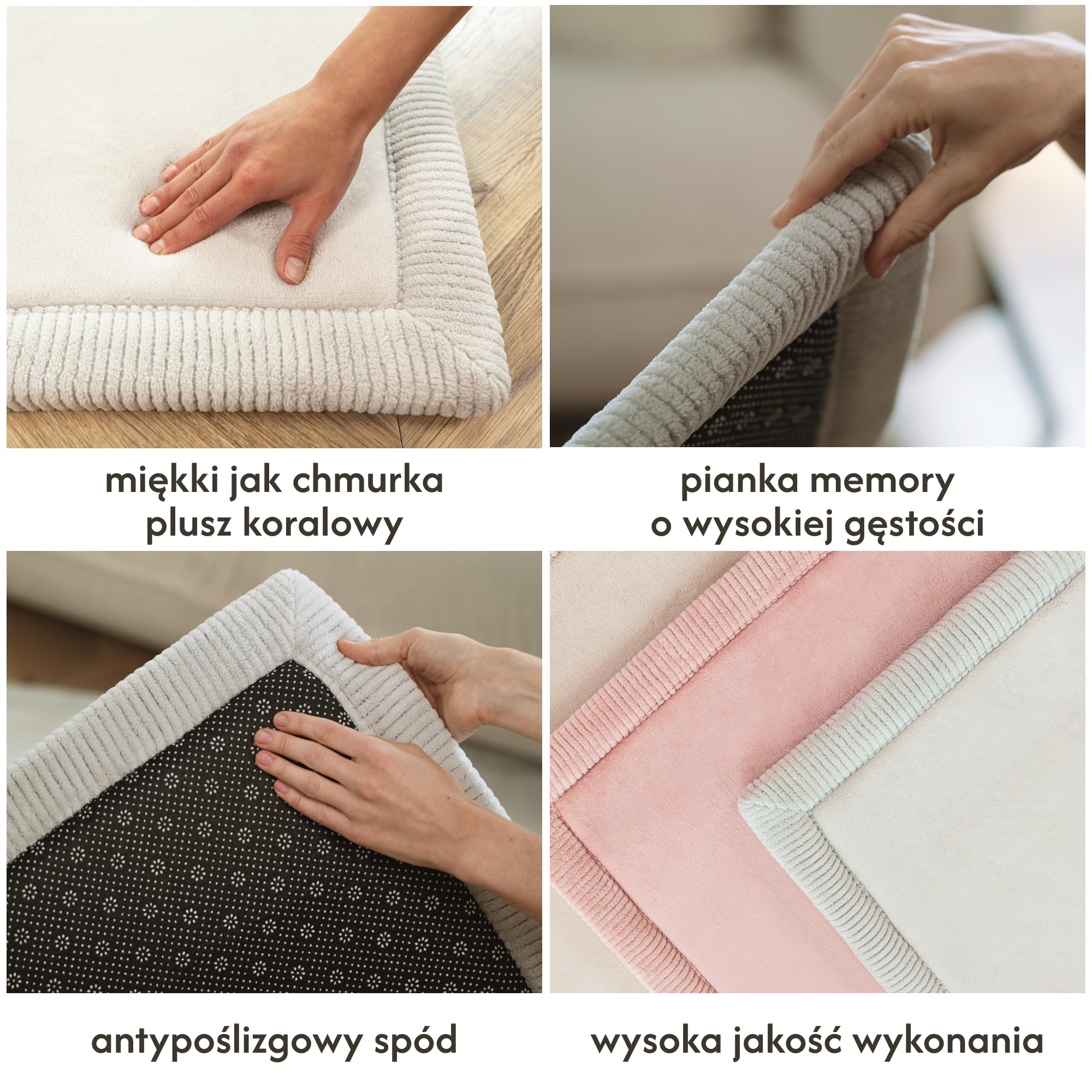 Hakuna Matte Cloud Soft Baby Play Mat 280x200x2,5 cm, szary – dywanik do pokoju dziecięcego z wysokiej jakości pianką memory – mata do raczkowania z antypoślizgowym spodem – mata tatami