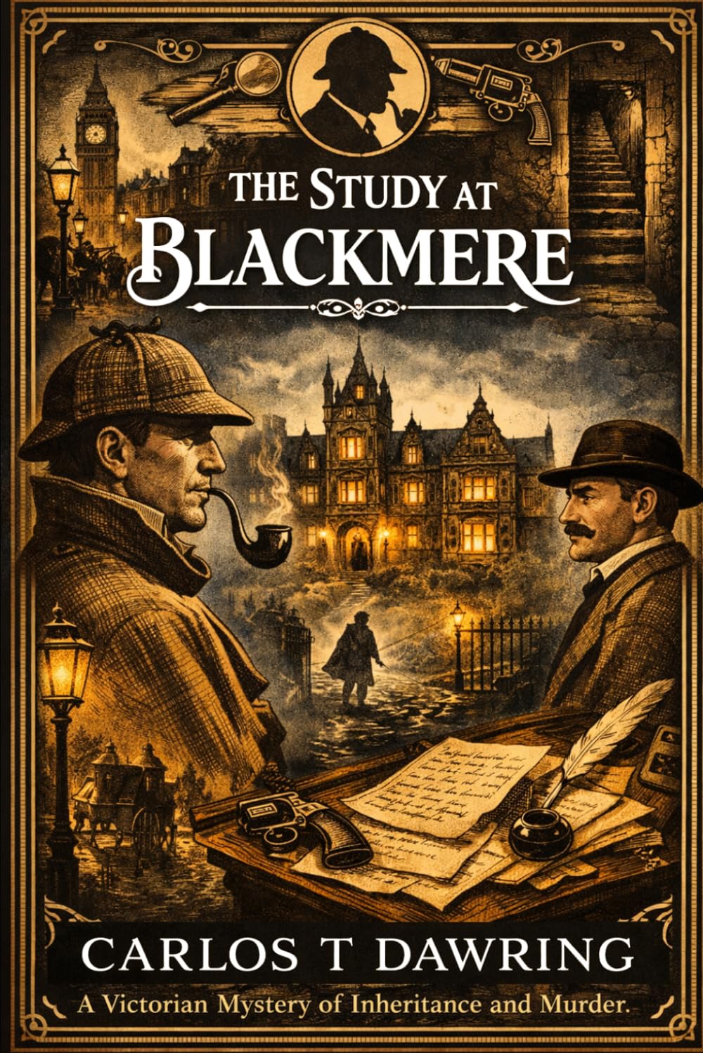 The Study at Blackmere: A Victorian mystery of inheritance, murder, silence, and buried names (The Carlos T Dawring Victorian Murder Mysteries)