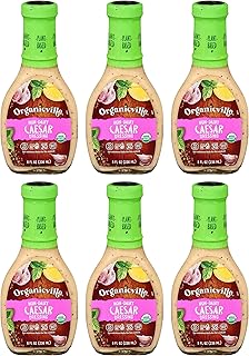 Organicville Non-Dairy Caesar Dressing, 0g Added Sugar, Whole30, Vegan F...