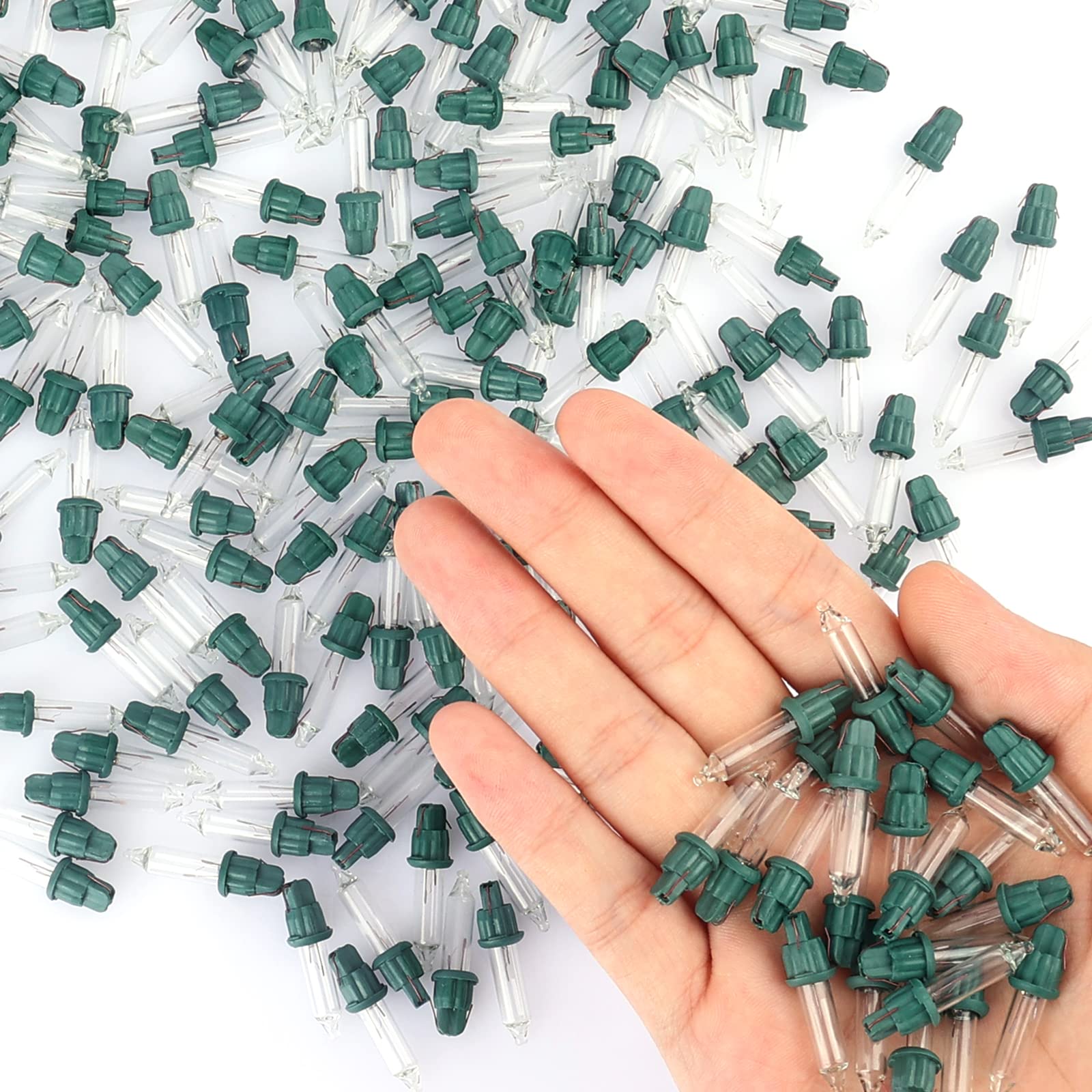 50pcs Christmas Tree Light Bulbs 2 5 Volts 0 425 Watt 0 17 Ampere Mini Replacement Incandescent Bulbs — view 3