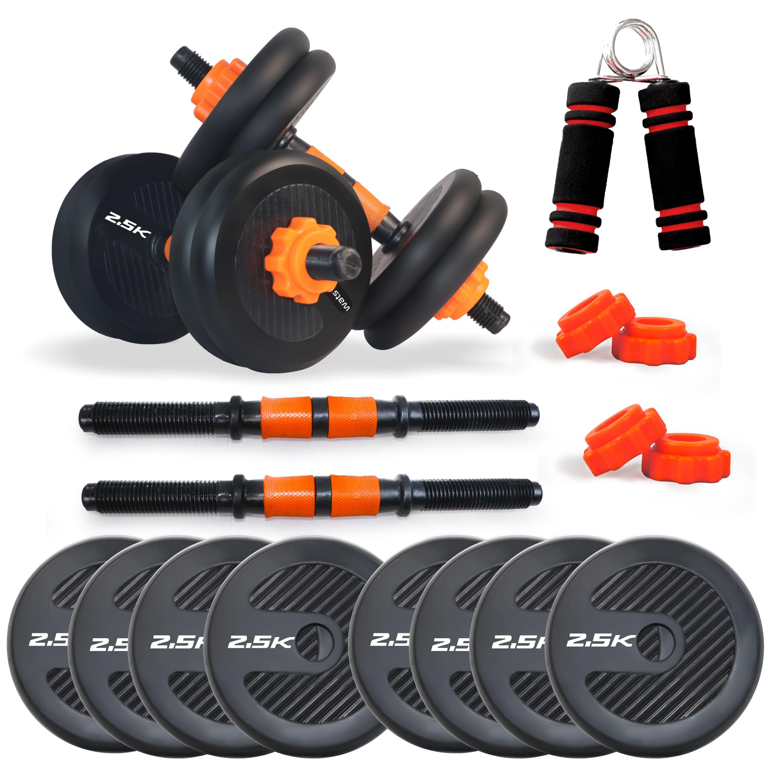 See full amazon price history chart for WATSON Premium Rubber Dumbbell Set For Men & Women Fitness, Dumbbell Set With 20Kg (2.5Kgx8) Rubber Weight Plates, Hard PVC 17" Dumbbell Rods, Foam Gripper WATSON Premium Rubber Dumbbell Set For Men & Women Fitness, Dumbbell Set With 20Kg (2.5Kgx8) Rubber Weight Plates, Hard PVC 17" Dumbbell Rods, Foam Gripper (B0CL3LNN7S) Amazon Price History, Amazon Price Tracker