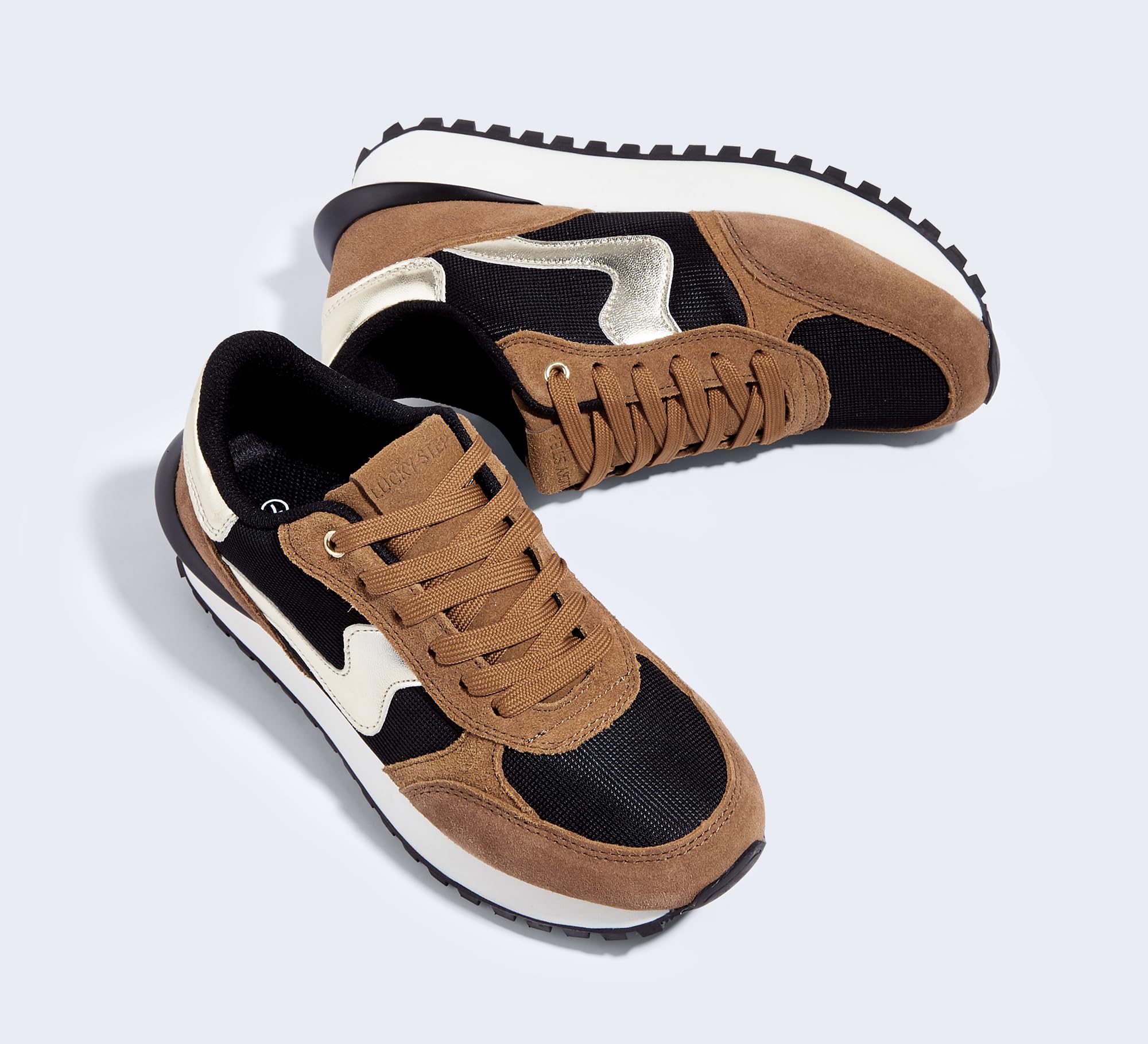 LUCKY STEP Tenis de moda con plataforma para mujer, estilo retro, para caminar, informales, elegantes, duraderos, de lujo, para correr