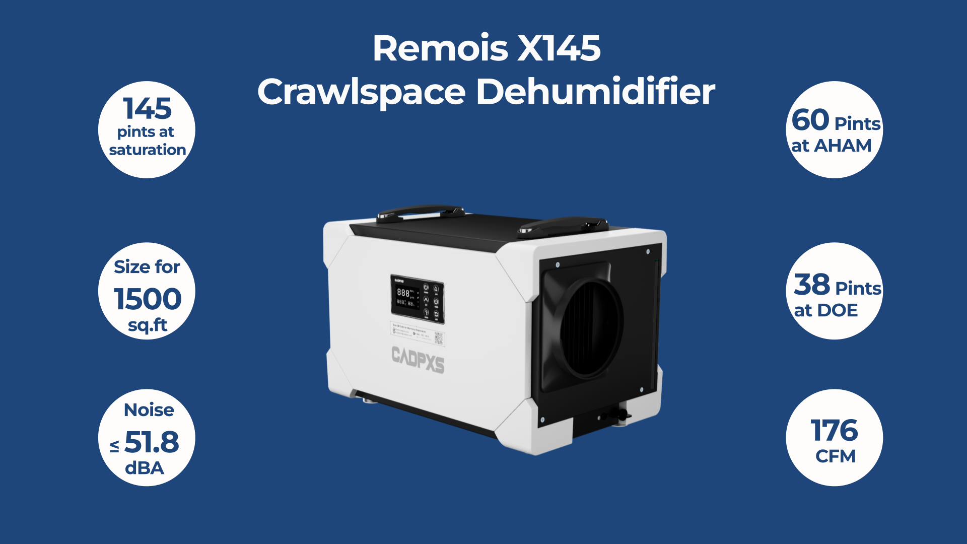 Amazon.com: CADPXS Commercial Crawlspaces Dehumidifier with Drain