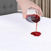 Vista 4 de Masirs Funda de colchón con cremallera - Impermeable, transpirable, silenciosa, lavable a máquina, suave parte superior de rizo para un cómodo sueño