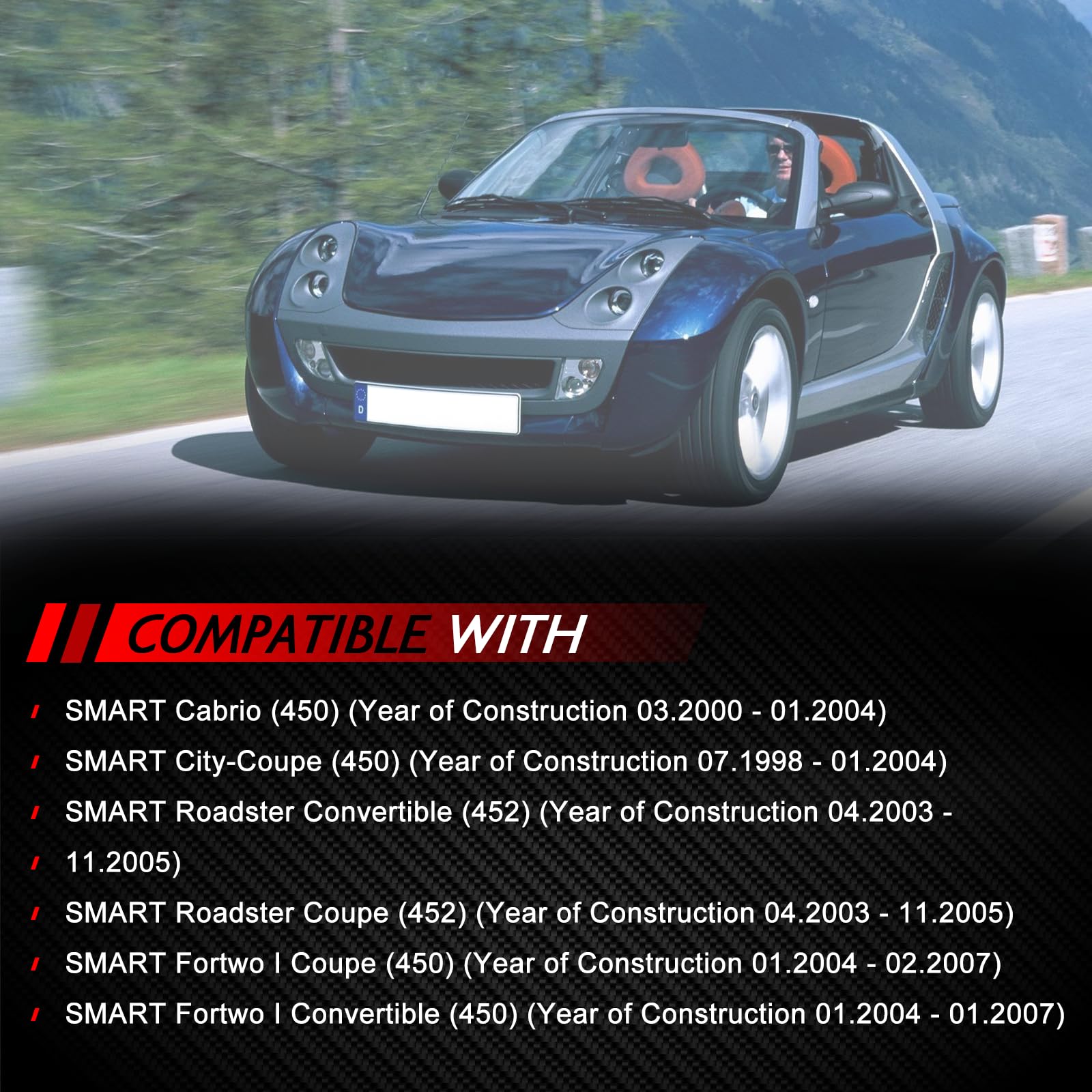 Cilindro ricevitore frizione attuatore di ricambio per Cabrio 450 City-Coupe 450 Roadster Convertible 452 Roadster Coupe 452 Fortwo I Coupe 450 accessorio auto parte# 3981000070 4310021600