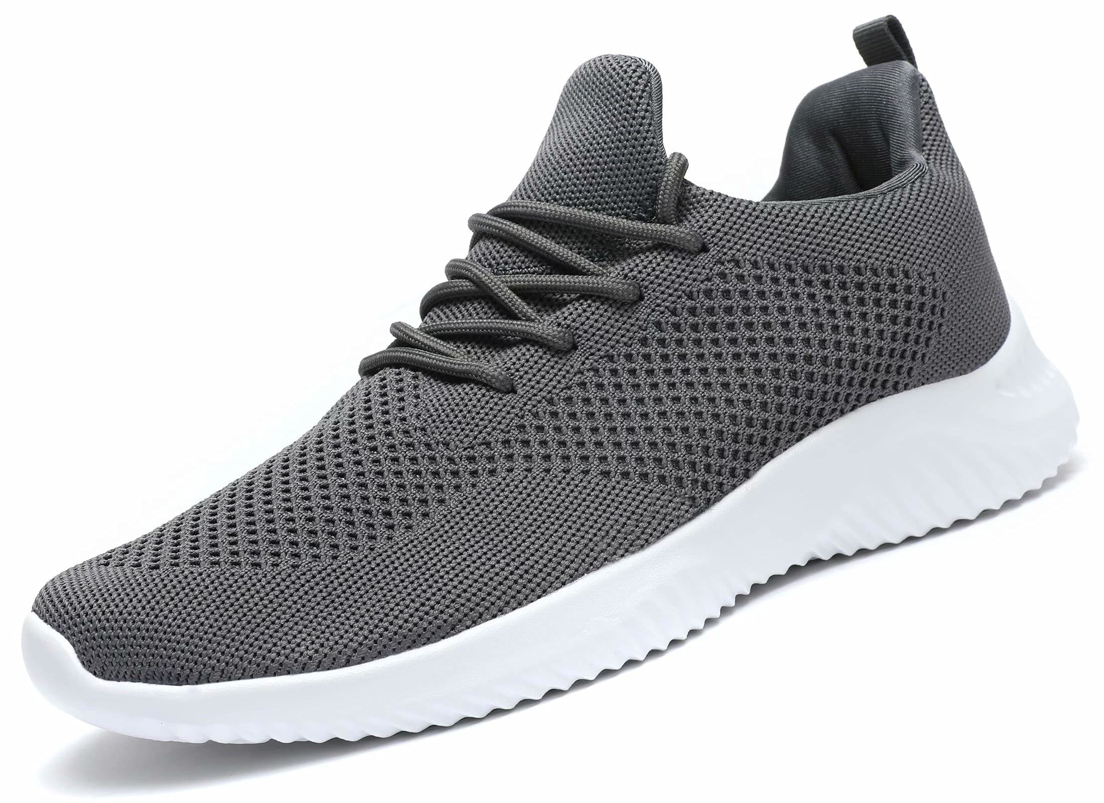 Mens Running Shoes Slip-on Walking Tennis Sneakers Lightweight Breathable Casual Soft Sole Work Gym Trainers