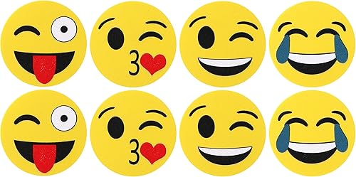 Miniatura 7 de Mr. Pen - Borradores magnéticos de pizarra blanca Smiley, paquete de 8 - Mini, lindo, borrado en seco