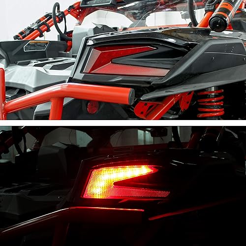 Miniatura 2 de SAUTVS Luces traseras LED para Can Am X3, luces de freno traseras rojas para Can-Am Maverick X3 XDS XRS Max Turbo R 2017-2025 Accesorios (2