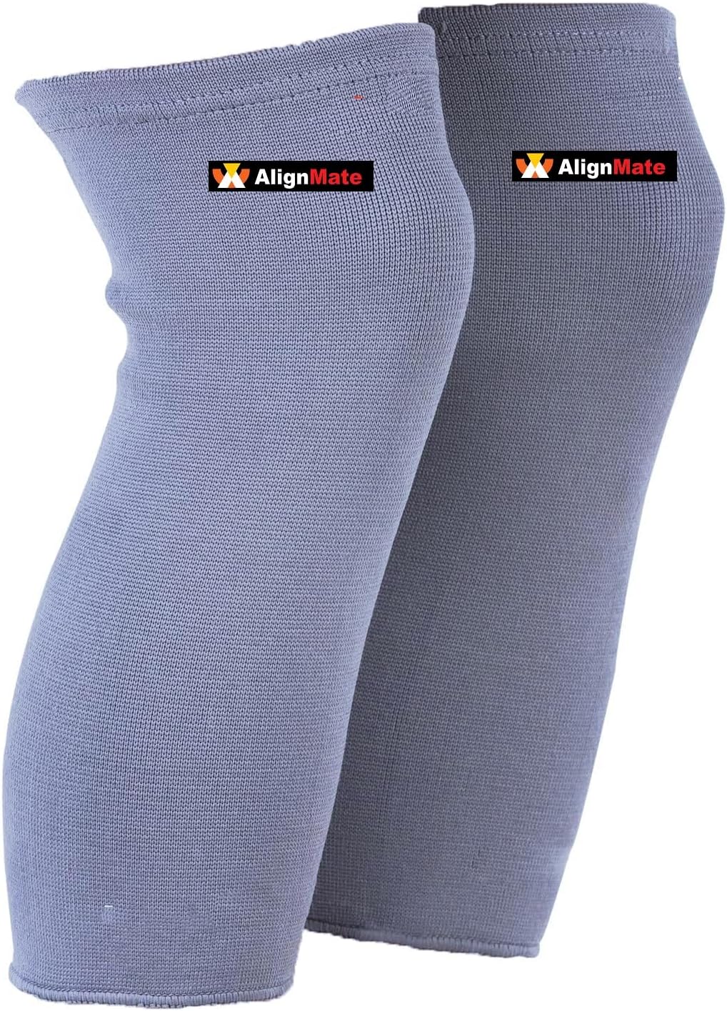 Knee Patella, Effective Support, Compression & Warmth in Knee Pain Relief, Protection of the Knee Joints, Arthritis, Pack of 2. (Grey, Xtra Large (XL))