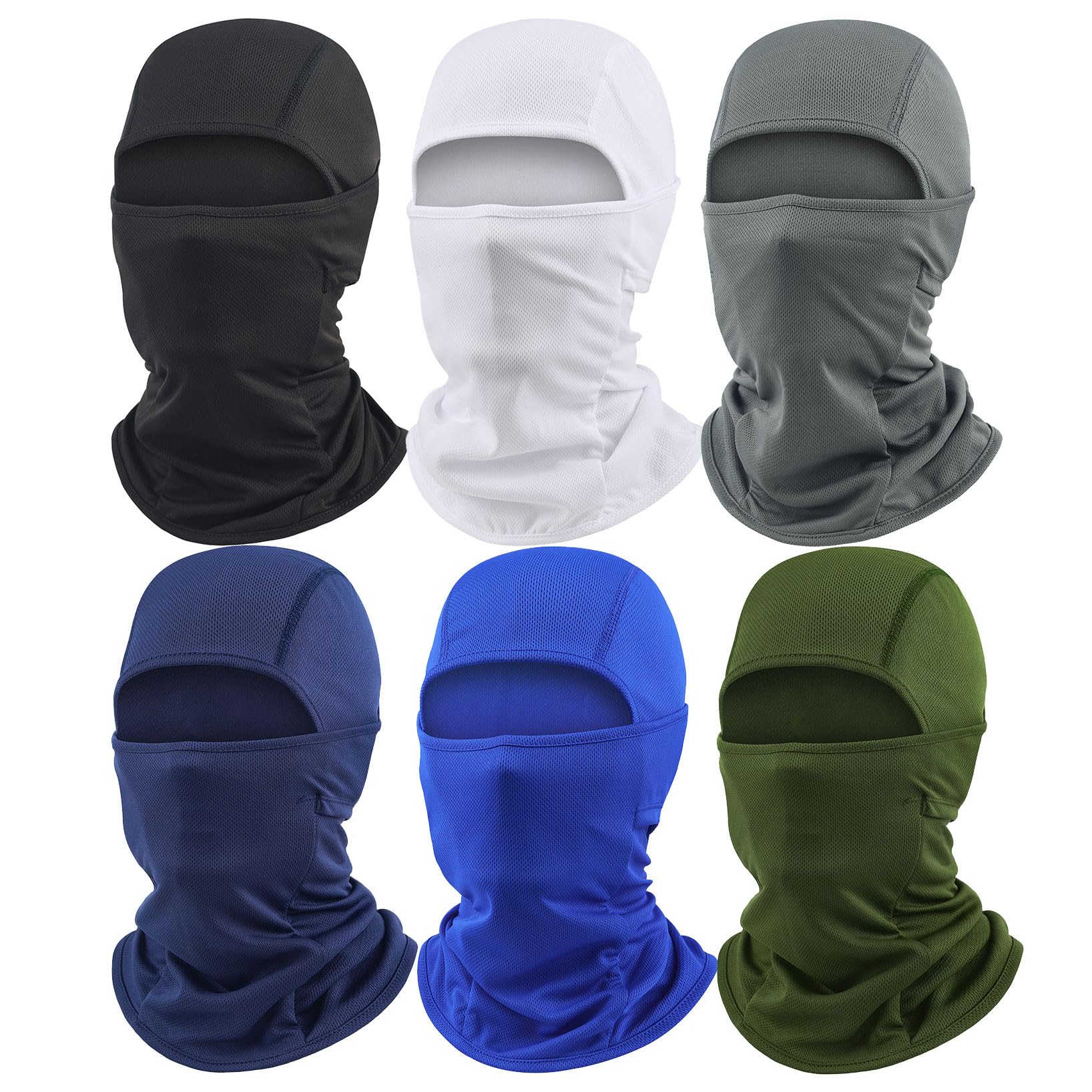 Balaclava Ski Mask 6 Pack Full Face Mask Shiesty Ski Mask for Men Women Motorcycle Summer Face Cover
