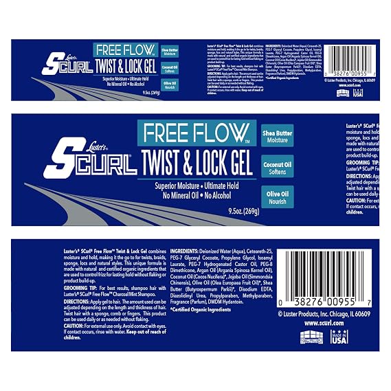 Luster's SCurl Free Flow Twist & Lock Gel