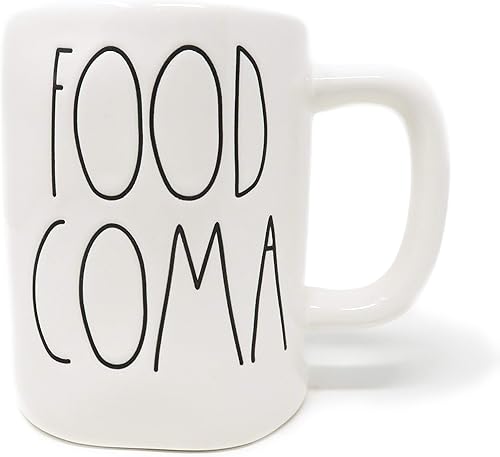 Miniatura 2 de Rae Dunn By Magenta Taza de té de café de cerámica LL de COMA de la comida con la edición limitada 2019 interior naranja