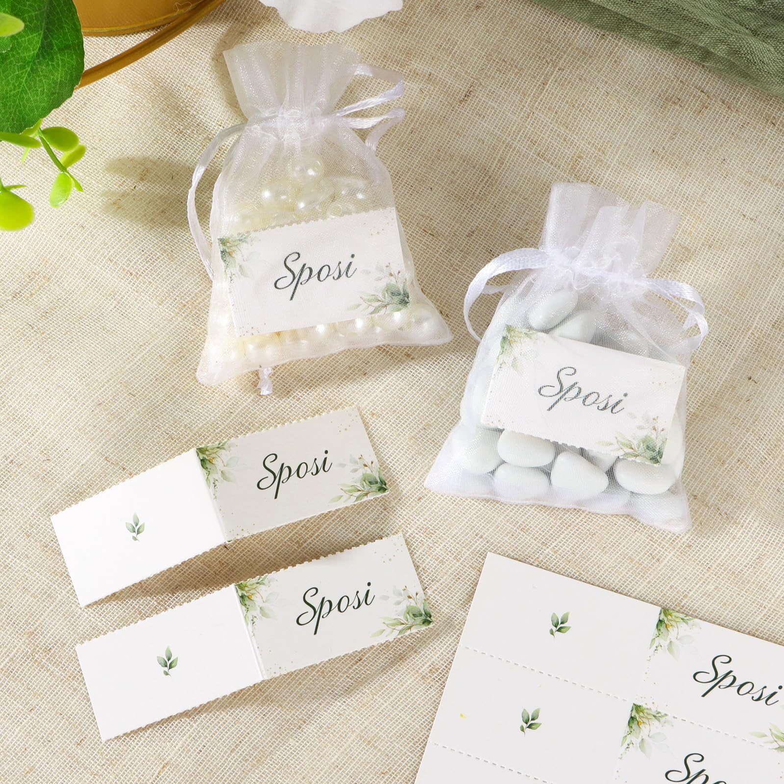 Bigliettini per Confetti Matrimonio | Avorio conf_12031725 - - Tipografia e Stampa Digitale Online