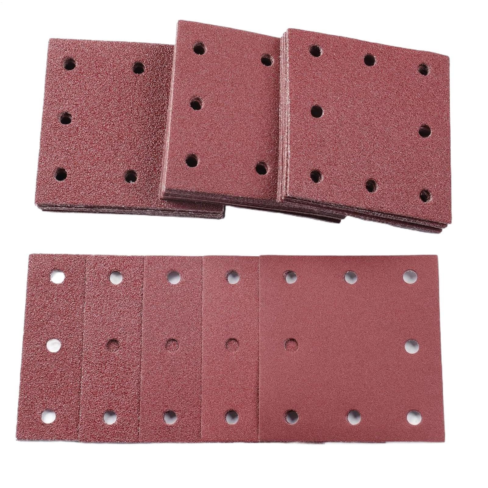 Papier abrasif bois et béton incluant 120 feuilles pour polissage et travaux manuels