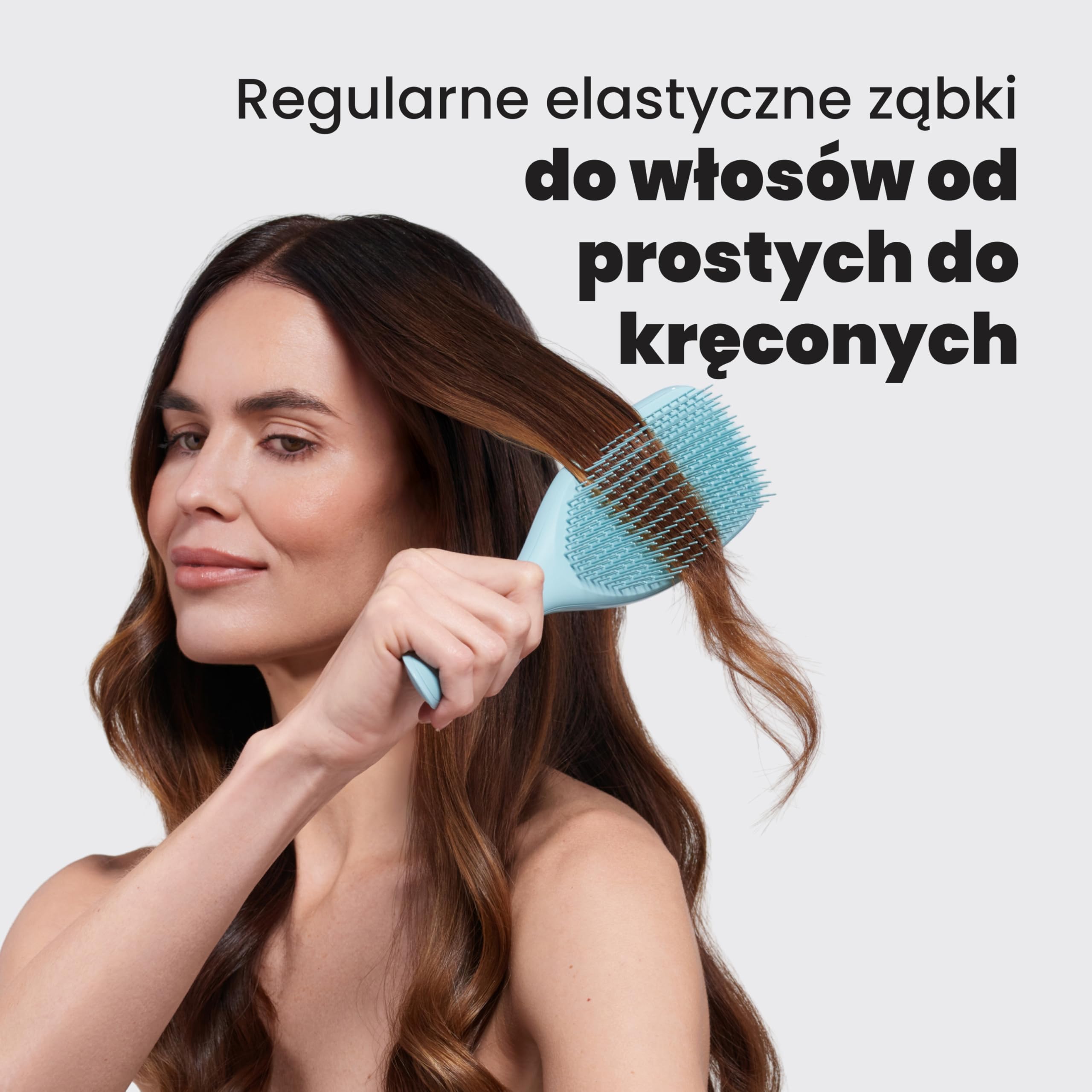 Tangle Teezer Ultimate Detangler - Szczotka do rozczesywania do gęstych, lokowanych i długich włosów - Dwupoziomowe ząbki zmniejszają łamliwość i eliminują splątania - Morski turkus