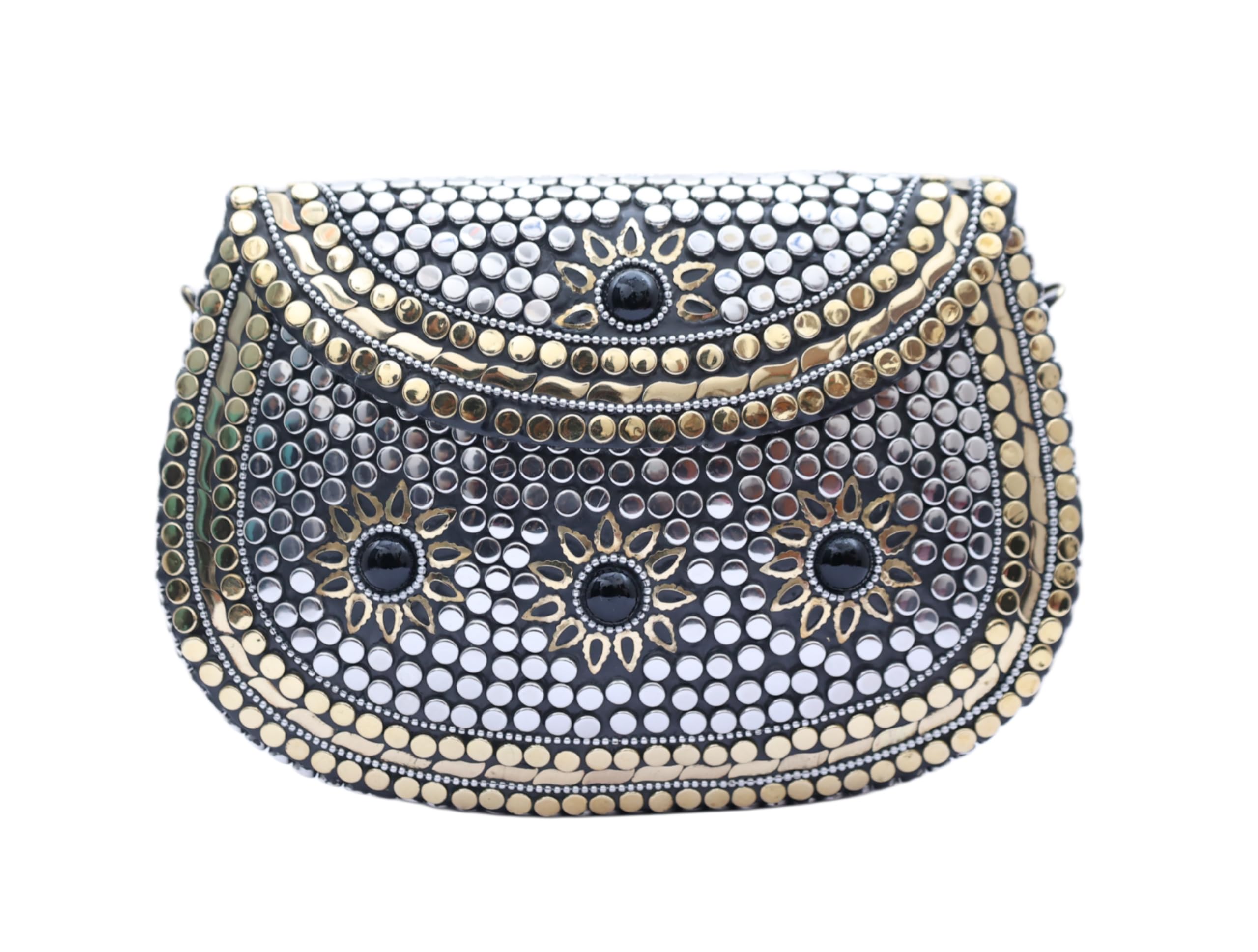 Metal hand bag for women luxury lock-image-43