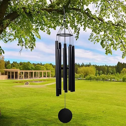 Miniatura 6 de Campanillas de viento grandes para exteriores, tono profundo, en memoria de un ser querido, campanillas de viento para exteriores, campanillas de