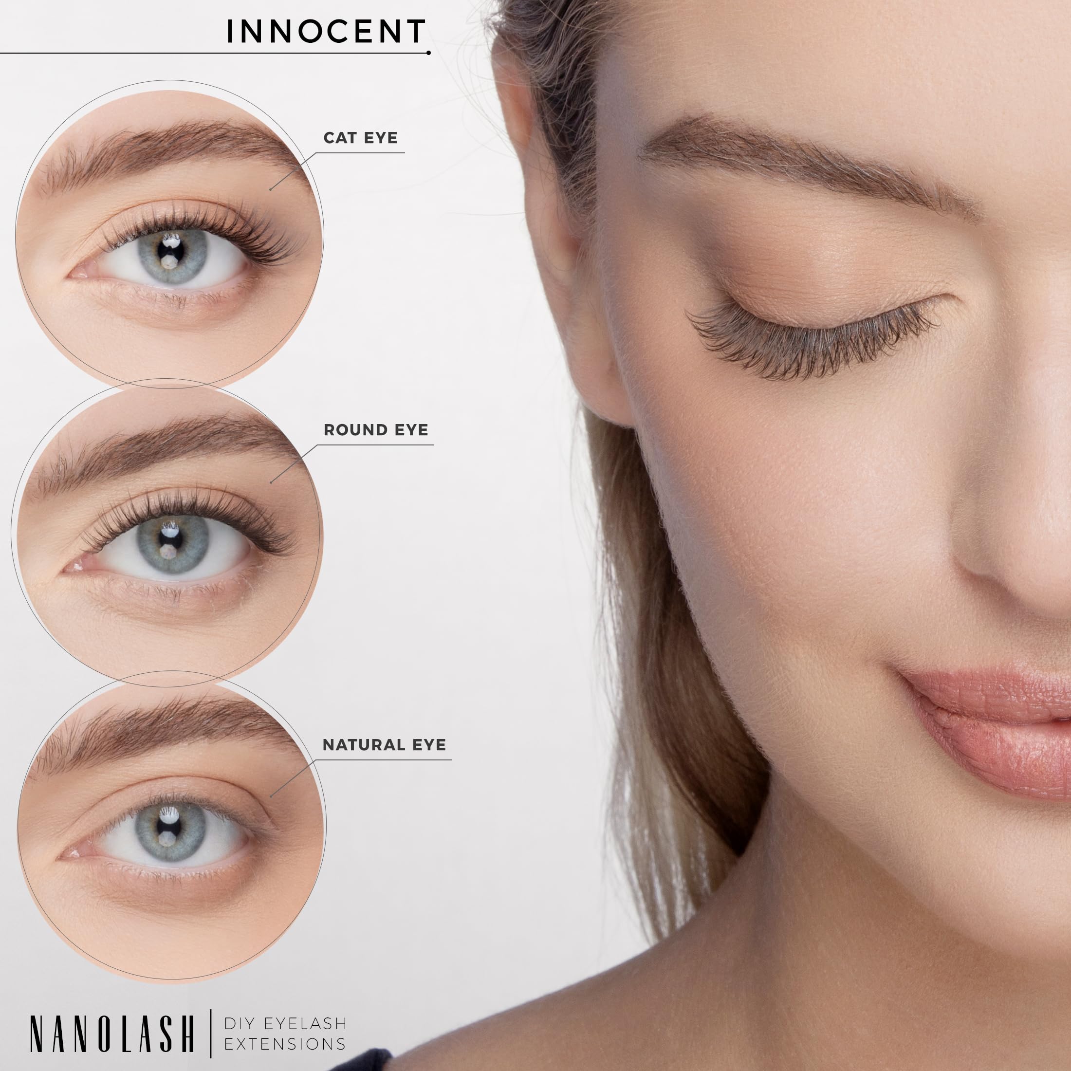 Nanolash DIY Eyelash Extensions 36 pcs, cluster lashes DIY - Image 4