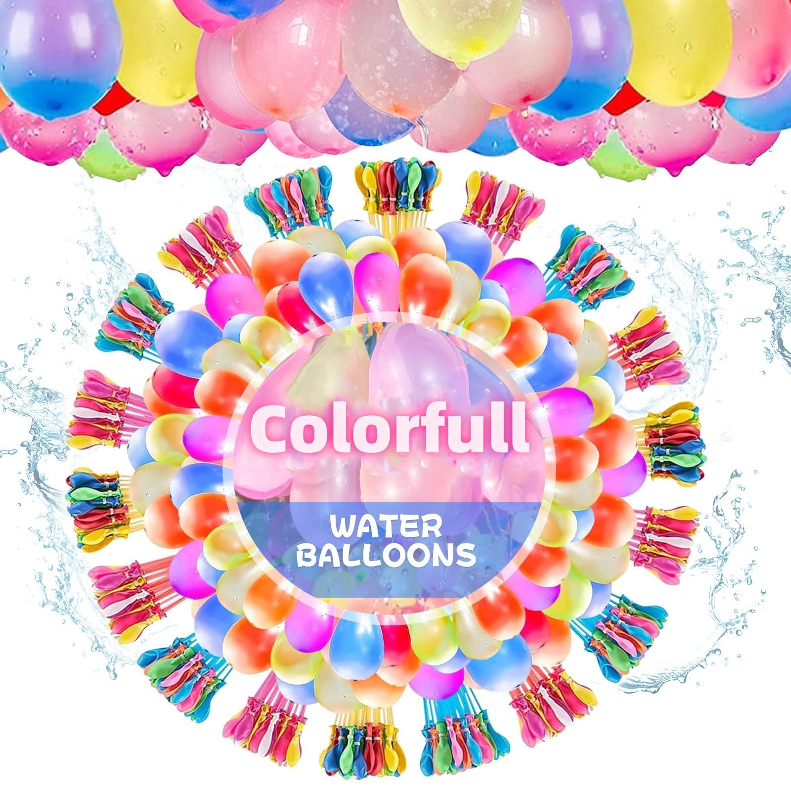 1000 Palloncini D'Acqua Per Gavettoni - Con Accessorio Per Riempimento Da Rubinetto, Colorati
