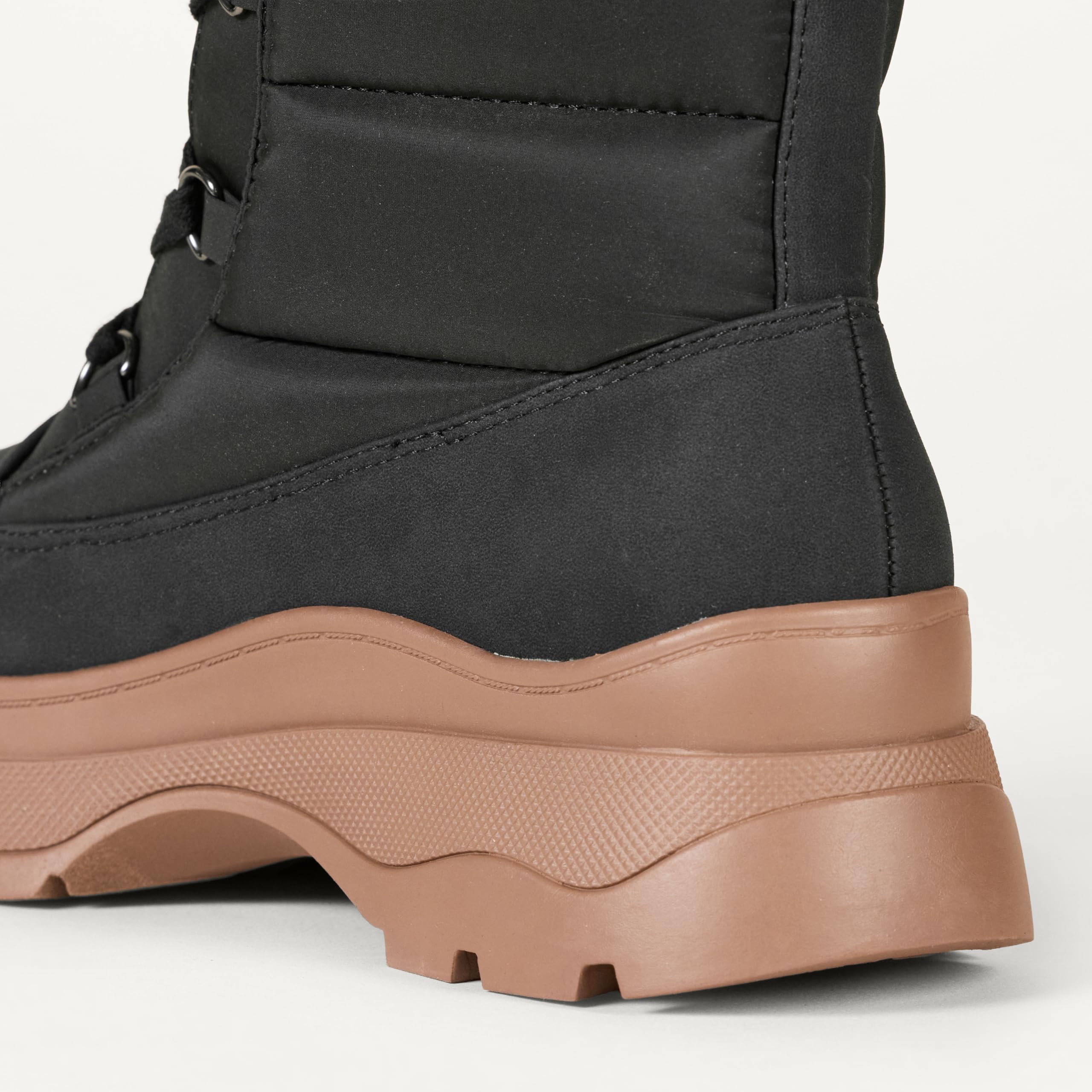 Amazon Essentials Damen Pufferstiefel mit Schnürung