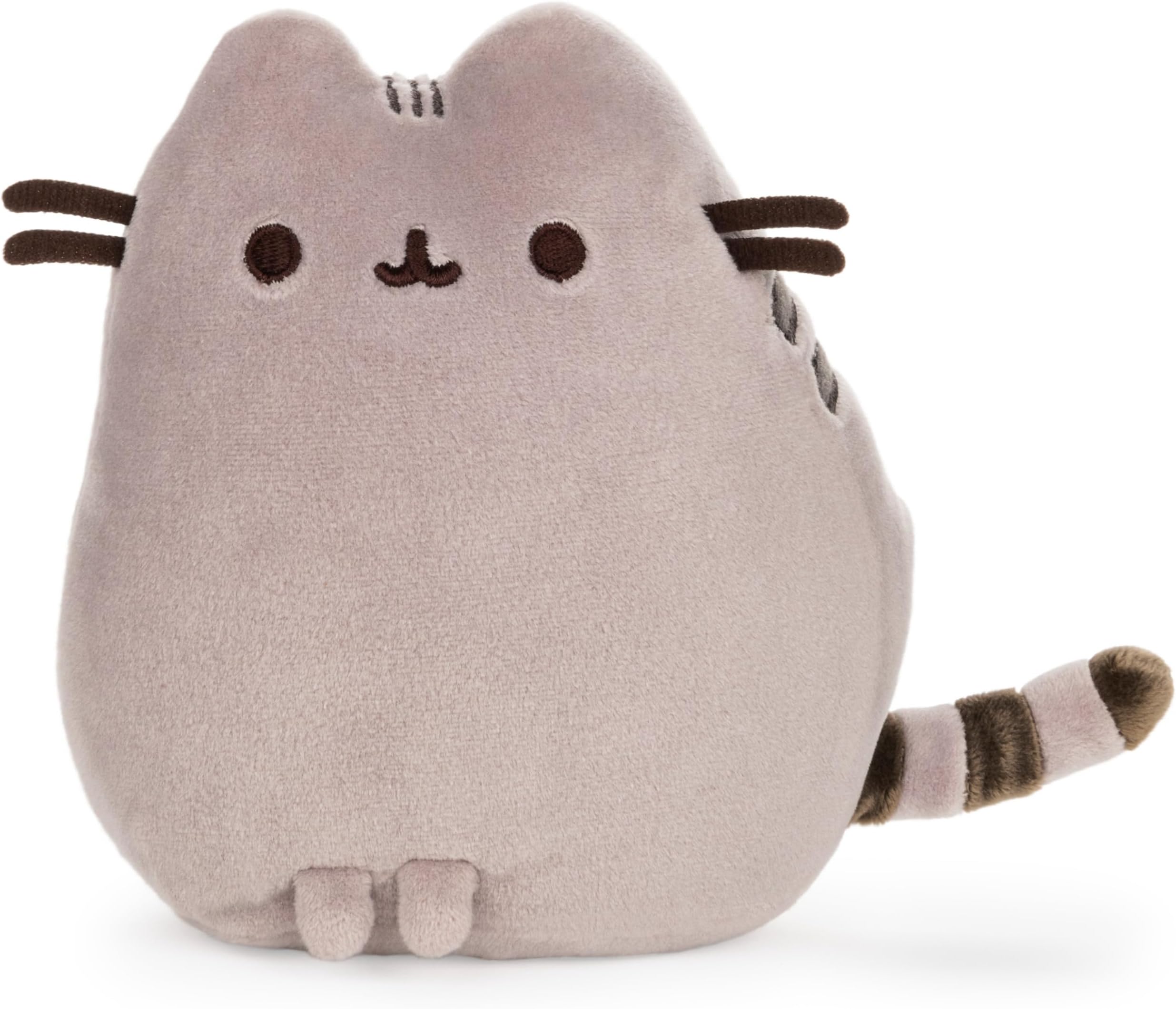 Pusheen The Cat Squisheen Plush, Stuffed Animal Cat for Ages 8 and Up, Gray, 6"