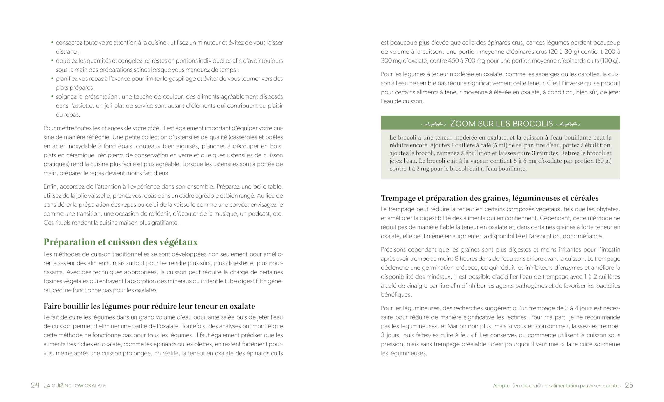 La cuisine low oxalate: 75 recettes gourmandes pour réduire les oxalates, faciliter leur élimination et restaurer votre santé