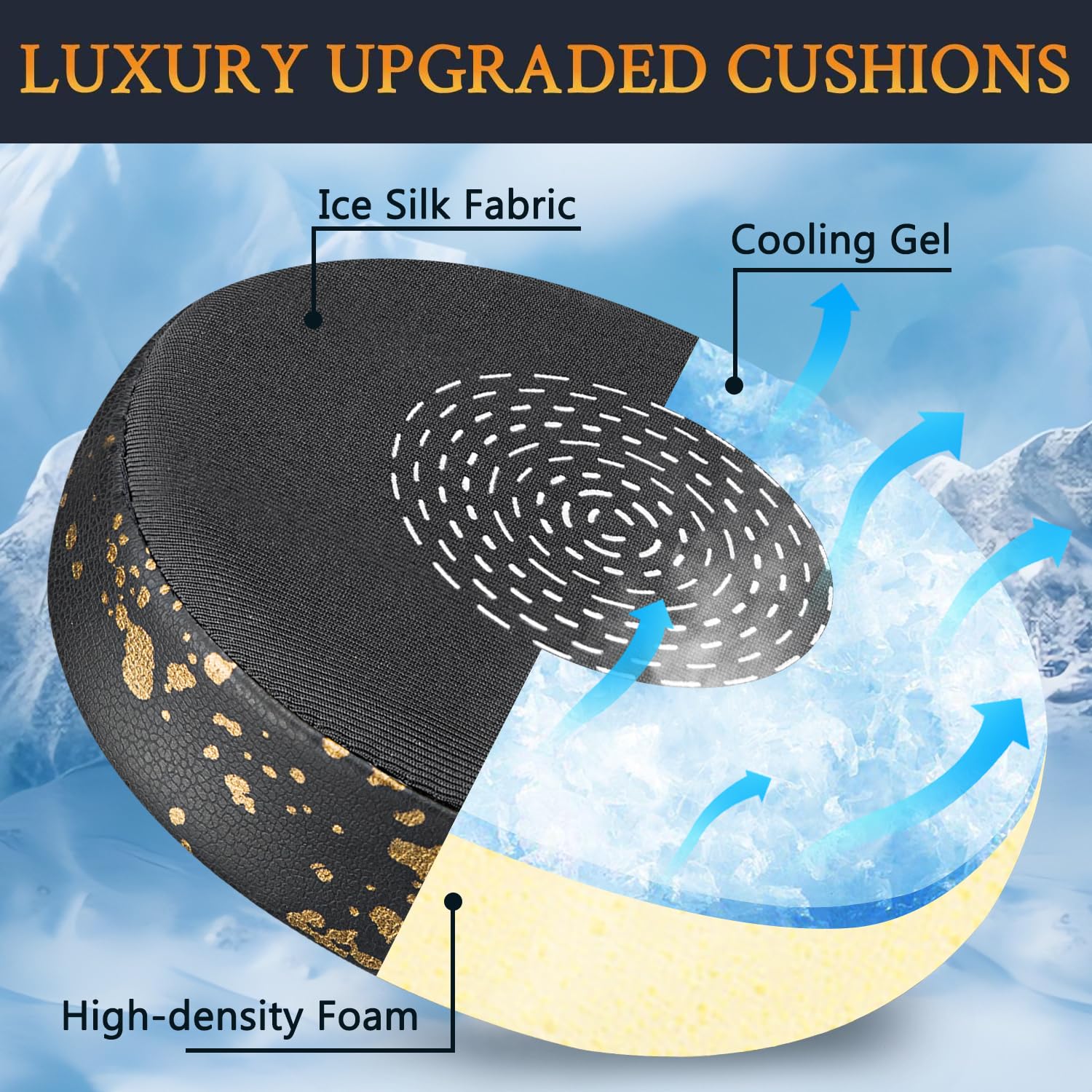 SOULWIT Cooling Gel Earpads Replacement for Jabra Evolve2 75 PC Wireless Headset (Do Not fit Evolve 75) - Image 3