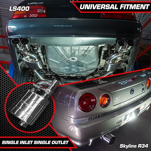 Miniatura 6 de Silenciador de escape universal con válvula de escape con 1 kit de control remoto inalámbrico (3.5 pulgadas3.504 in, 1 silenciador)