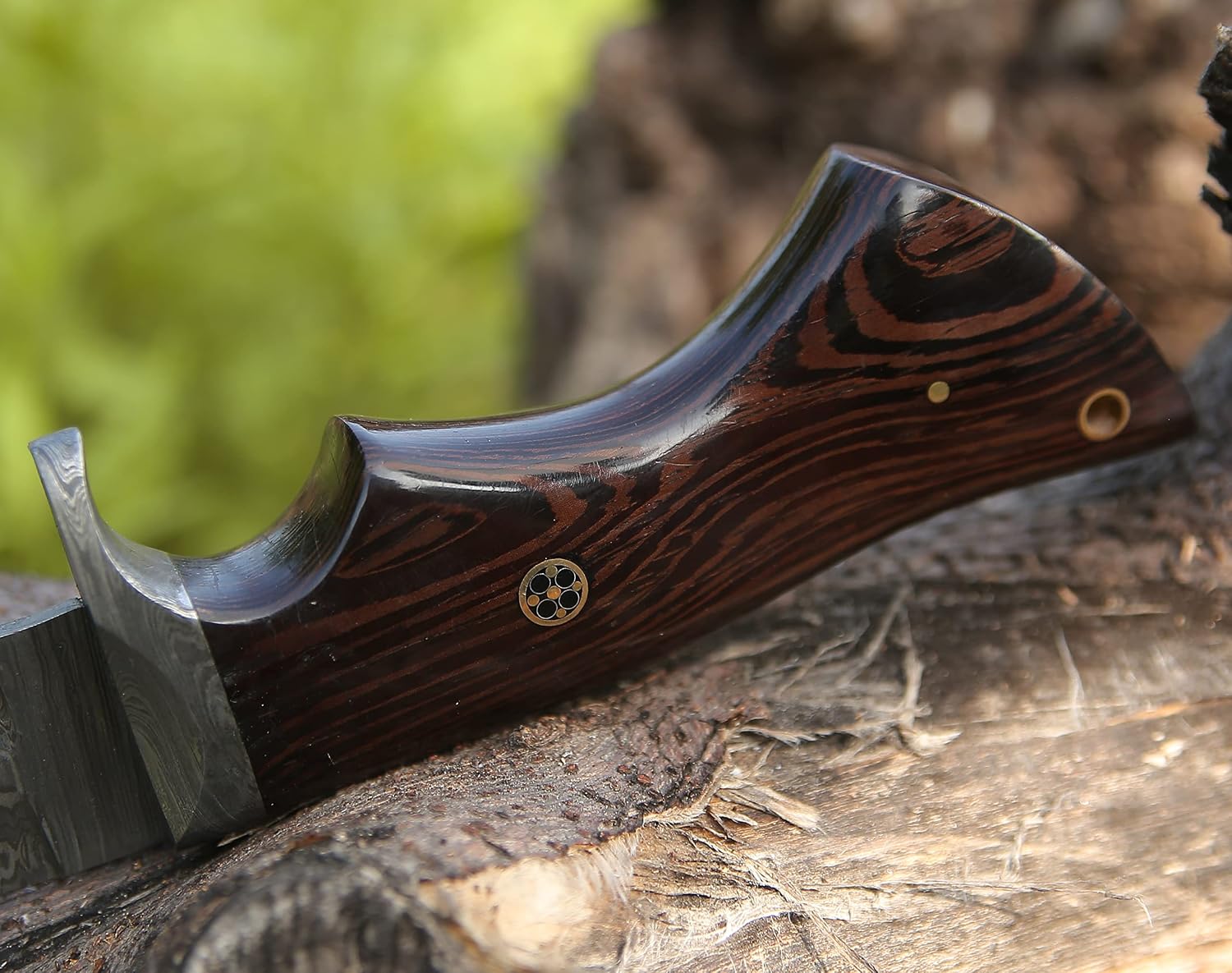 SHOKUNIN USA StrongCut Hunting Knife Best Tactical Camping Bushcraft Survival Knives for men - Field Gear Accessories Tool - Personalized Gifts
