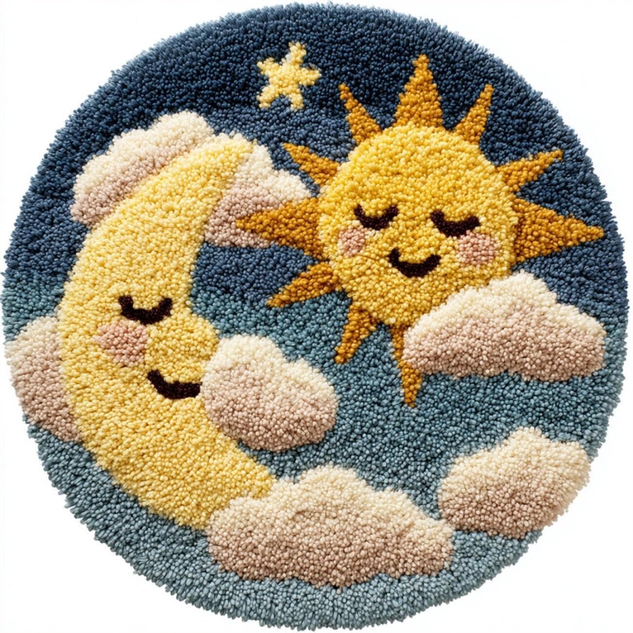 Kitquiver Tapestry Kits for Adults Cartoon Moon 50x50cm