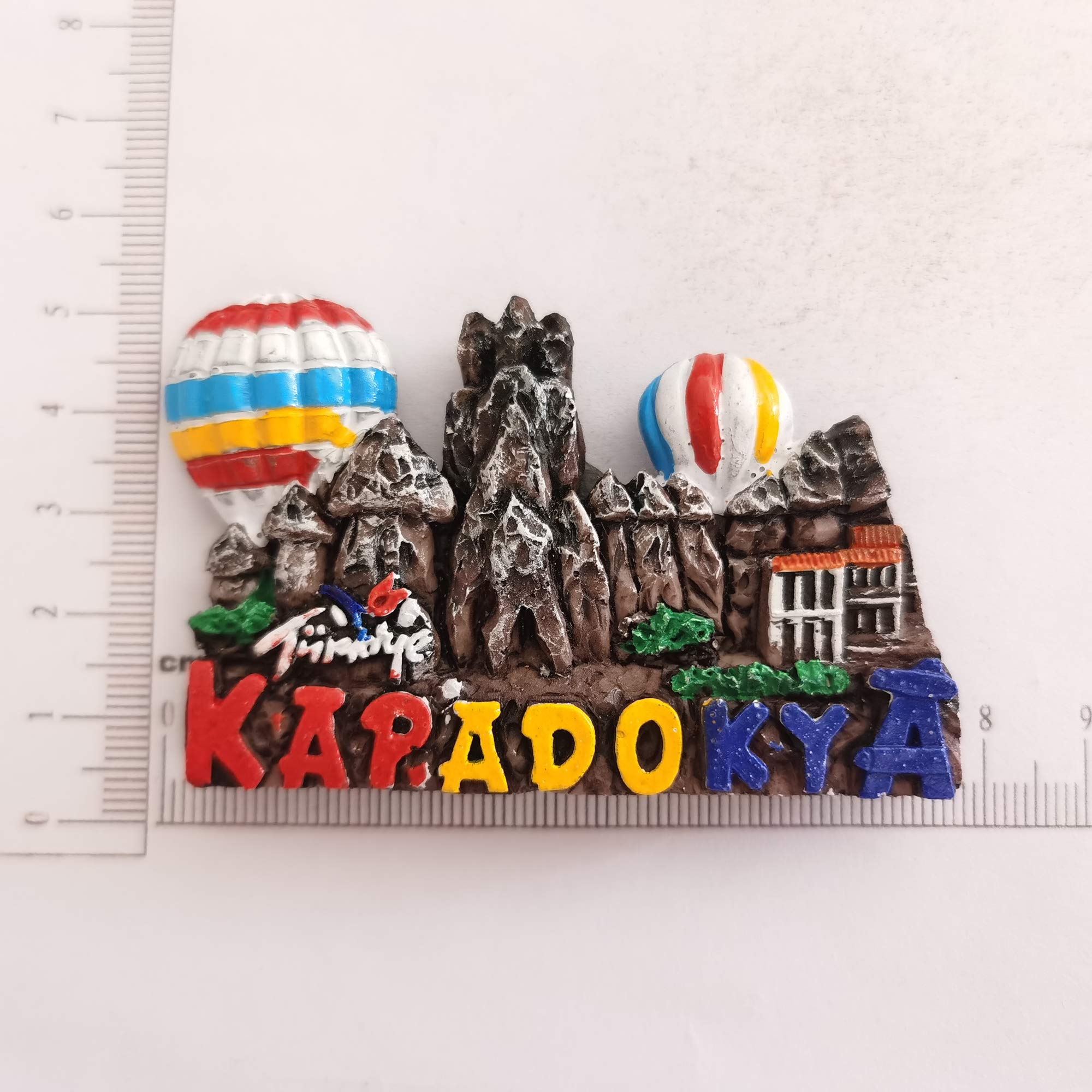 3D Alacati Turchia magnete frigorifero souvenir regalo, resina fatta a mano Alacati frigorifero magnete casa e cucina decorazione collezione