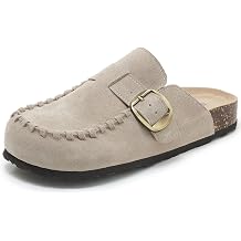 SMajong Clogs for Men and Women Closed Mules with Soft Cork Footbed Comfort Potato Shoes Non-Slip Garden Shoes Size 36-44 EU