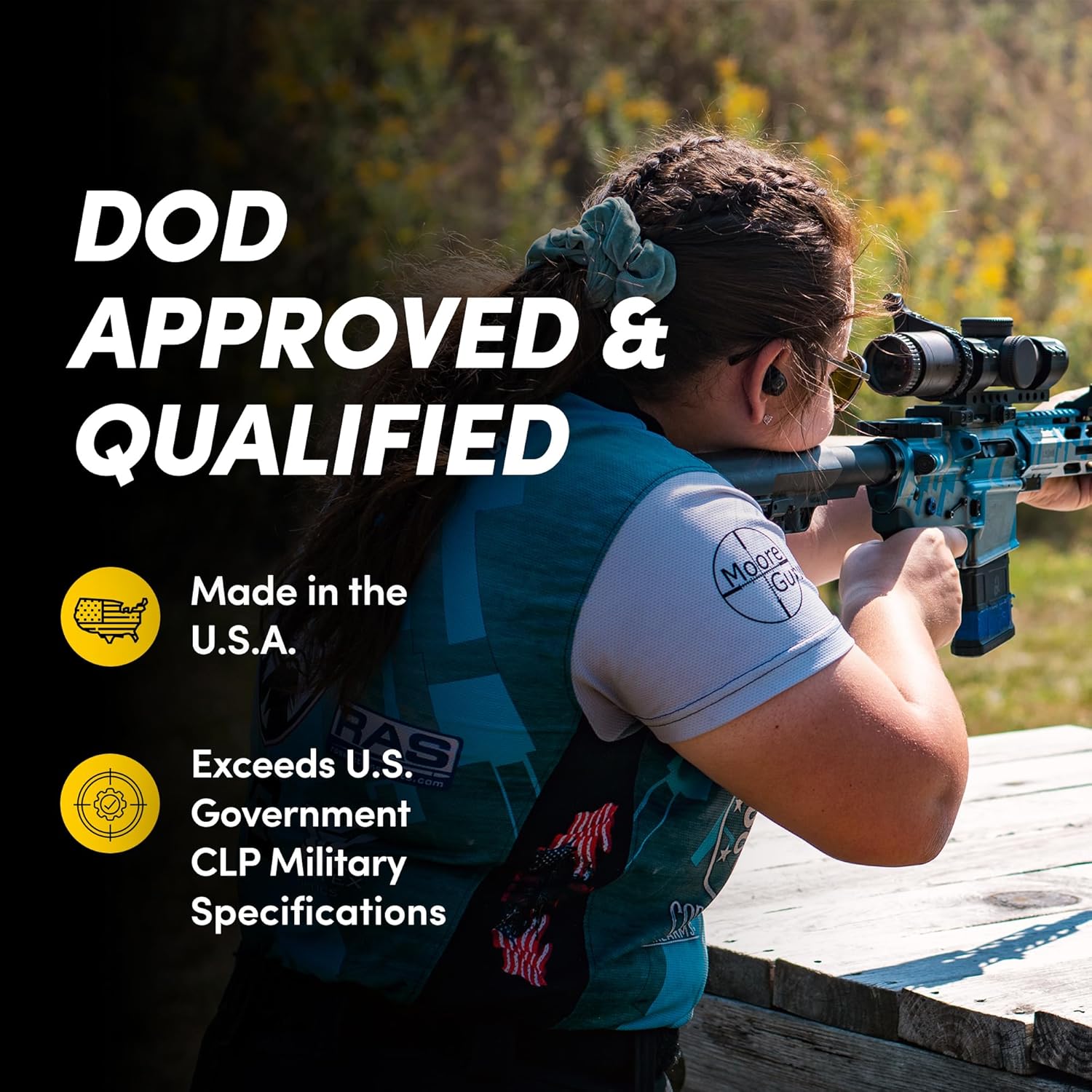 Radcolube - 3-in-1 CLP Gun Cleaner and Lubricant for All Firearms, Military-Grade Gun Cleaner and Lubricant, Gun Oil Spray, CLP Revolutionary Gun Cleaning Kit, 32 oz Spray Bottle