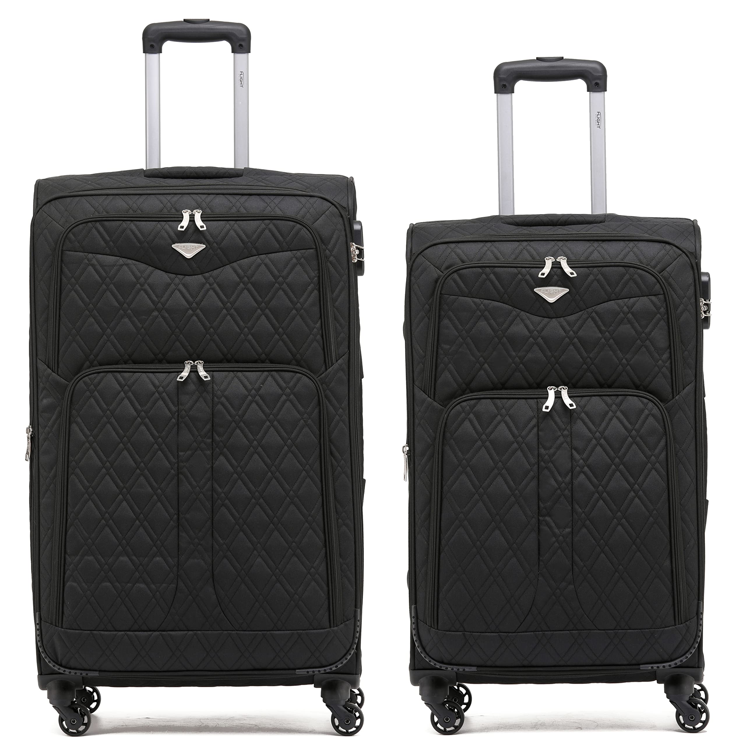 Flight Knight Lightweight 4 Wheel 800D Soft Case Suitcases Anti Crack Cabin & Hold Luggage Options Approved for Over 100 Airlines Including easyJet, BA & Many More! — view 124