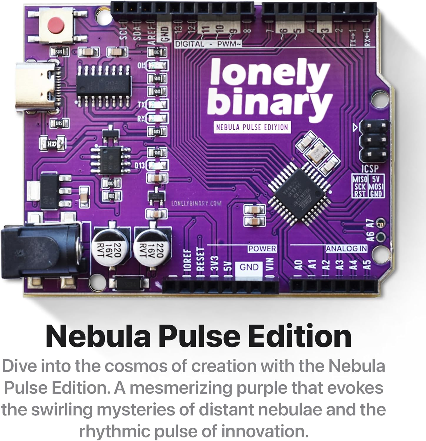 6-Pack UNO R3 Board ATmega328P with Type-C Interface and Cable – Multi-Color Prototyping Board Compatible with Arduino IDE, for DIY & STEM Projects