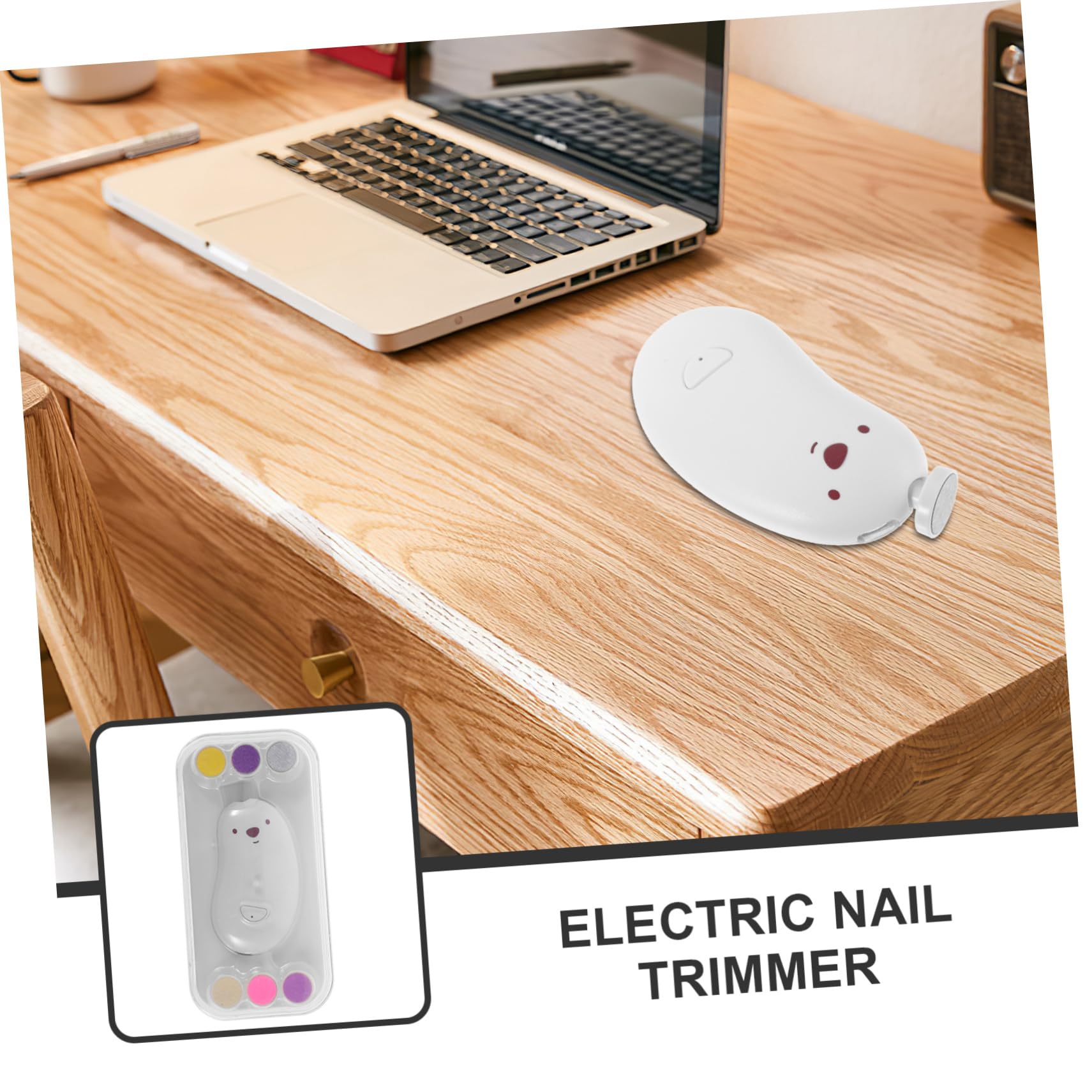 Cortauñas Eléctrico Para Uñas Herramienta De Manicura Con Cabezales De Pulido Para Bebés Para Cuidado De Uñas Casa