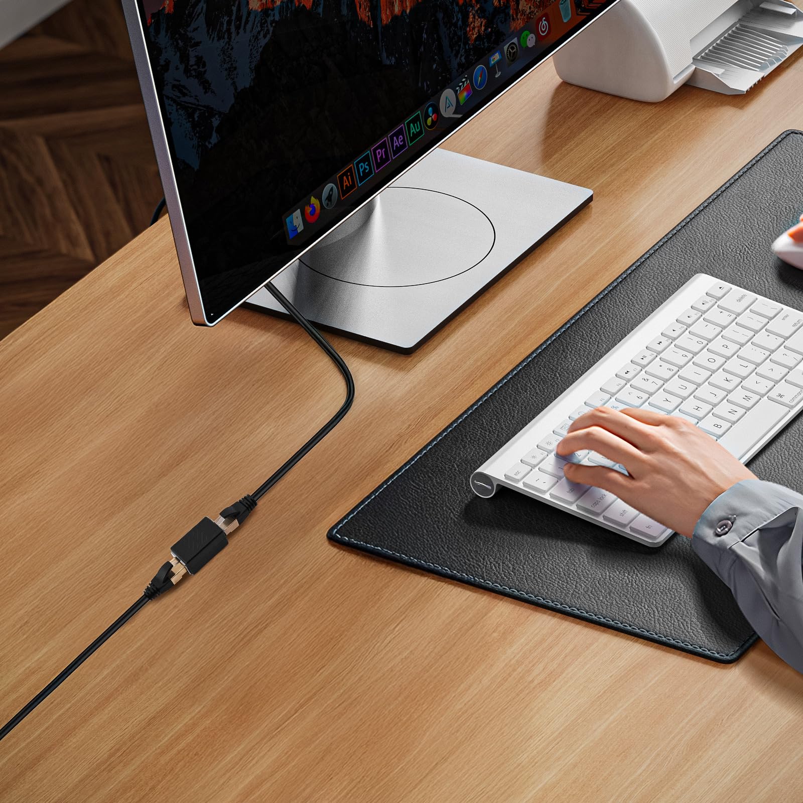 Łącznik RJ45, 3 sztuki, przedłużacz Ethernet, złącze żeńskie na żeńskie Ethernet do kabla sieciowego Cat7/Cat6/Cat5/Cat5e
