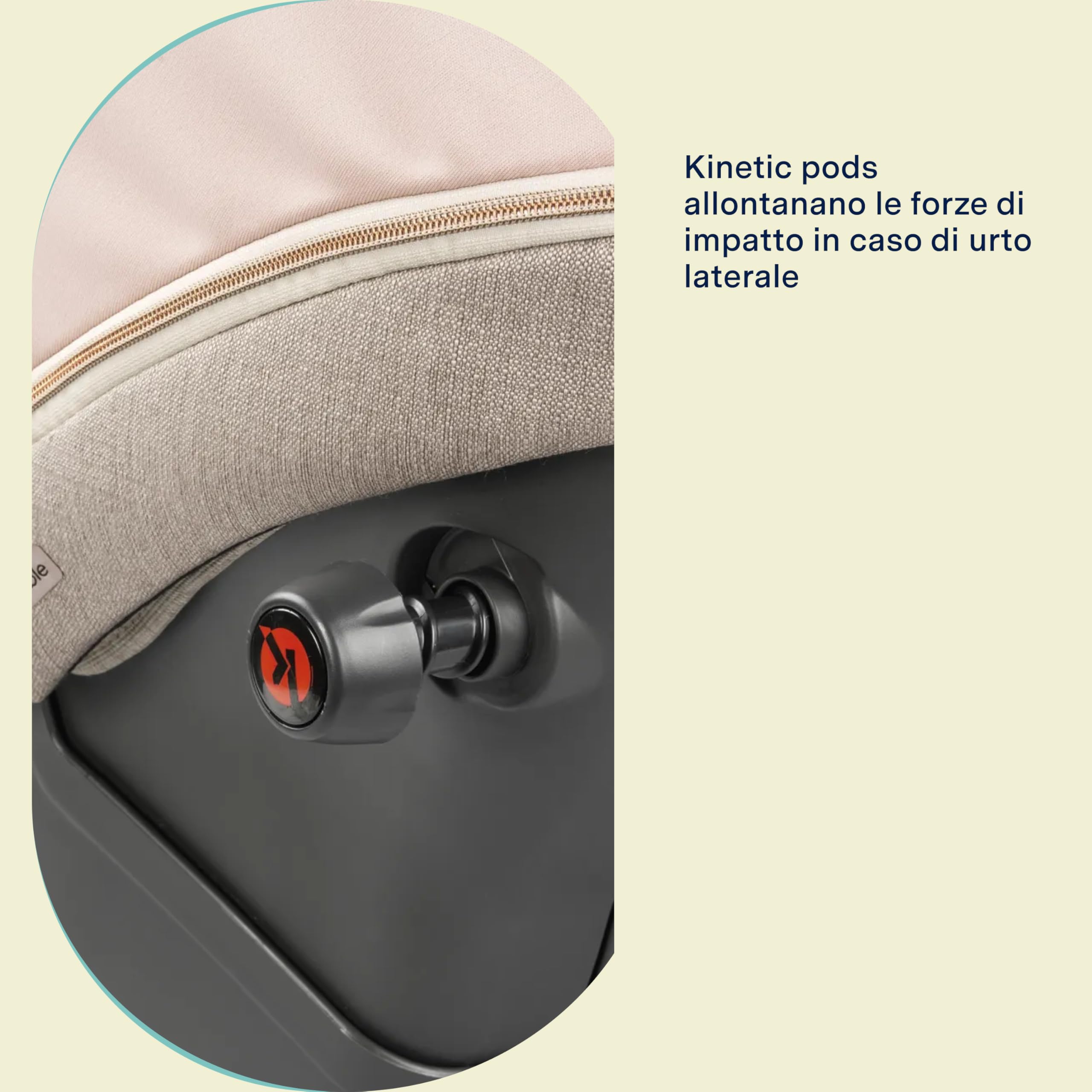 PEG Primo Viaggio Lounge - Seggiolino Auto Neonato Reclinabile ISOFIX (40-87 cm), 0-15 mesi, 0-13 kg, Capottina UPF 50+, Seduta Imbottita, Protezioni Laterali, Compatibile con Passeggini, Onyx