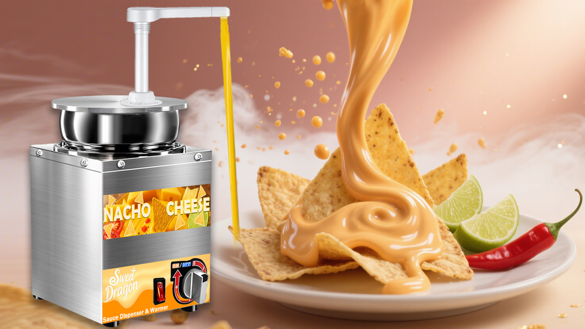 Amazon.com: Nacho Cheese Dispenser with Pump, 2.8 Qt Nacho Cheese